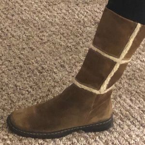 Brown Suede Boots